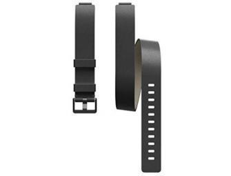 Fitbit inspire double leather wrap black