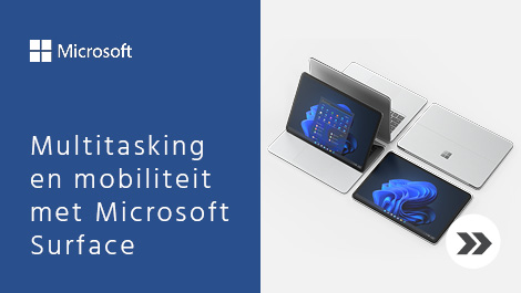 Multitasking en mobiliteit met Microsoft Surface