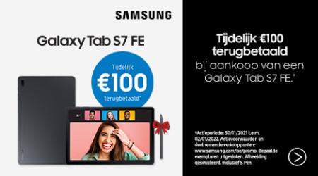 Samsung Galaxy Tab S7 FE - €100 cashback