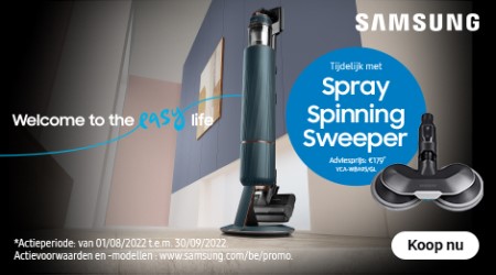 Samsung - Ontvang een Spray Spinning Sweeper