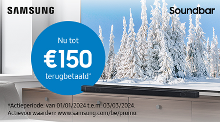Samsung - Tot €150 cashback